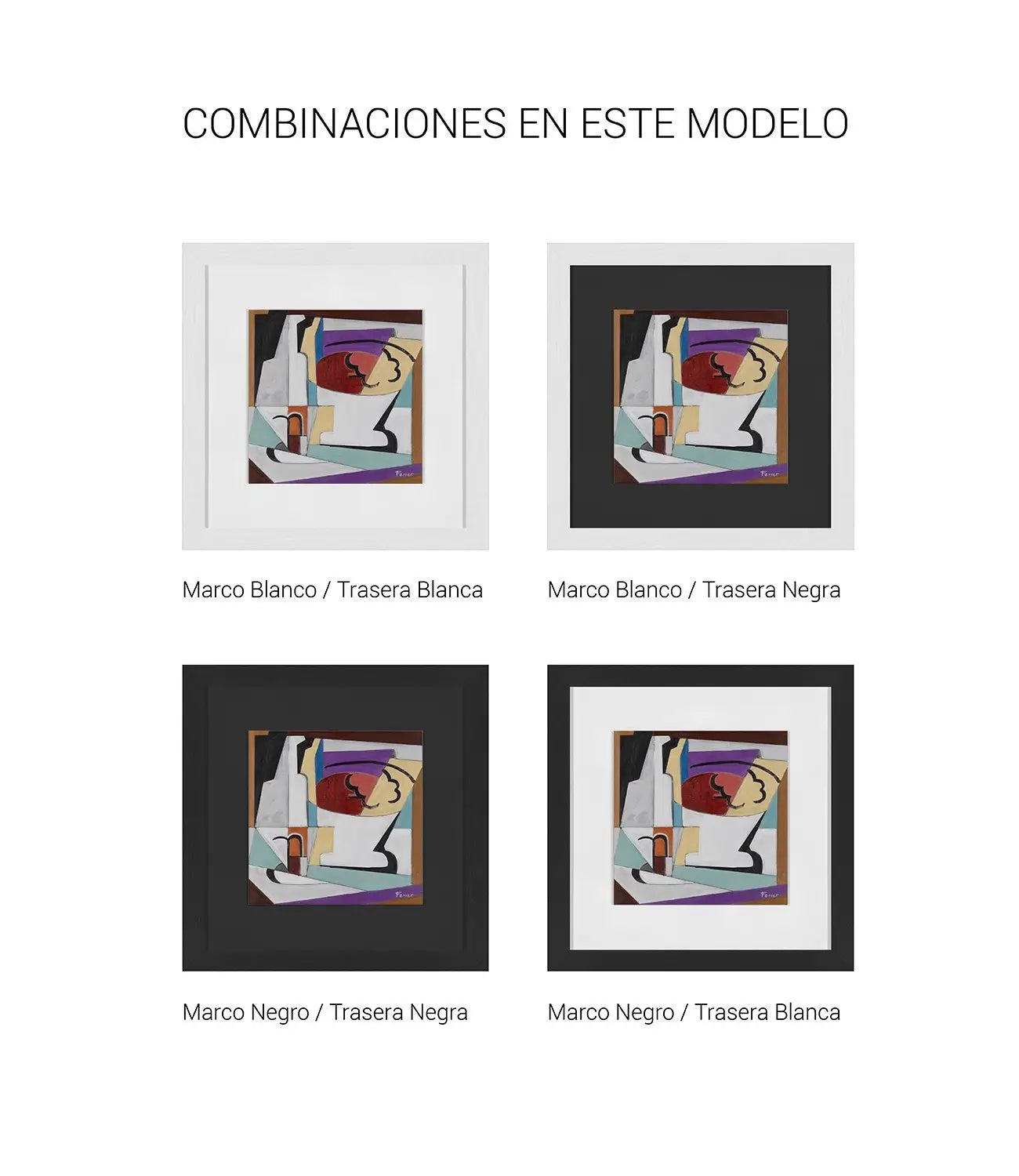 Bodegón Cubista 02 — Emilio Ferrer, sztuka nowoczesna, widok 3