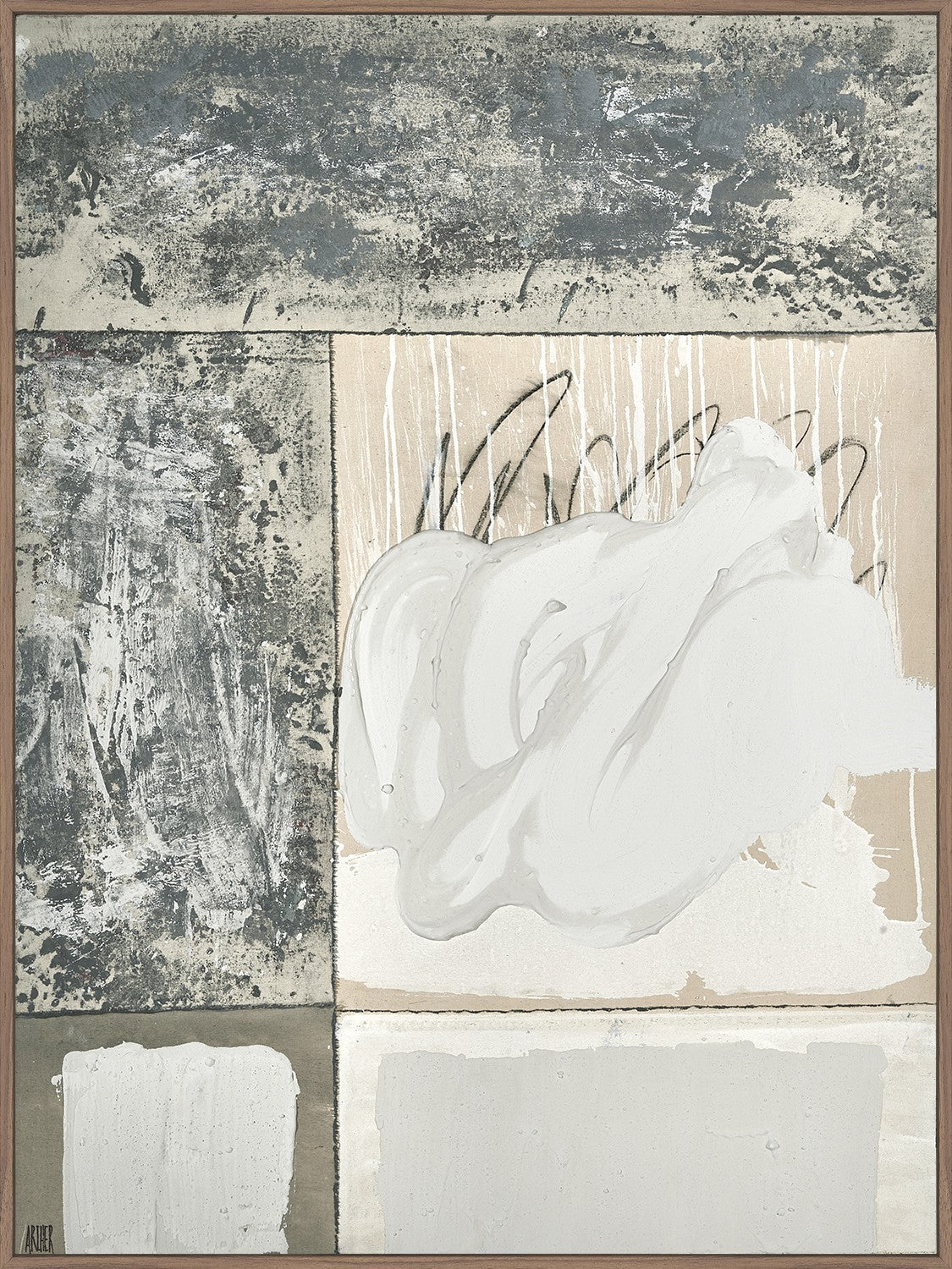 Cannes Grey I — Robert Archer, abstrakcyjne wspomnienie miejsca, widok 1