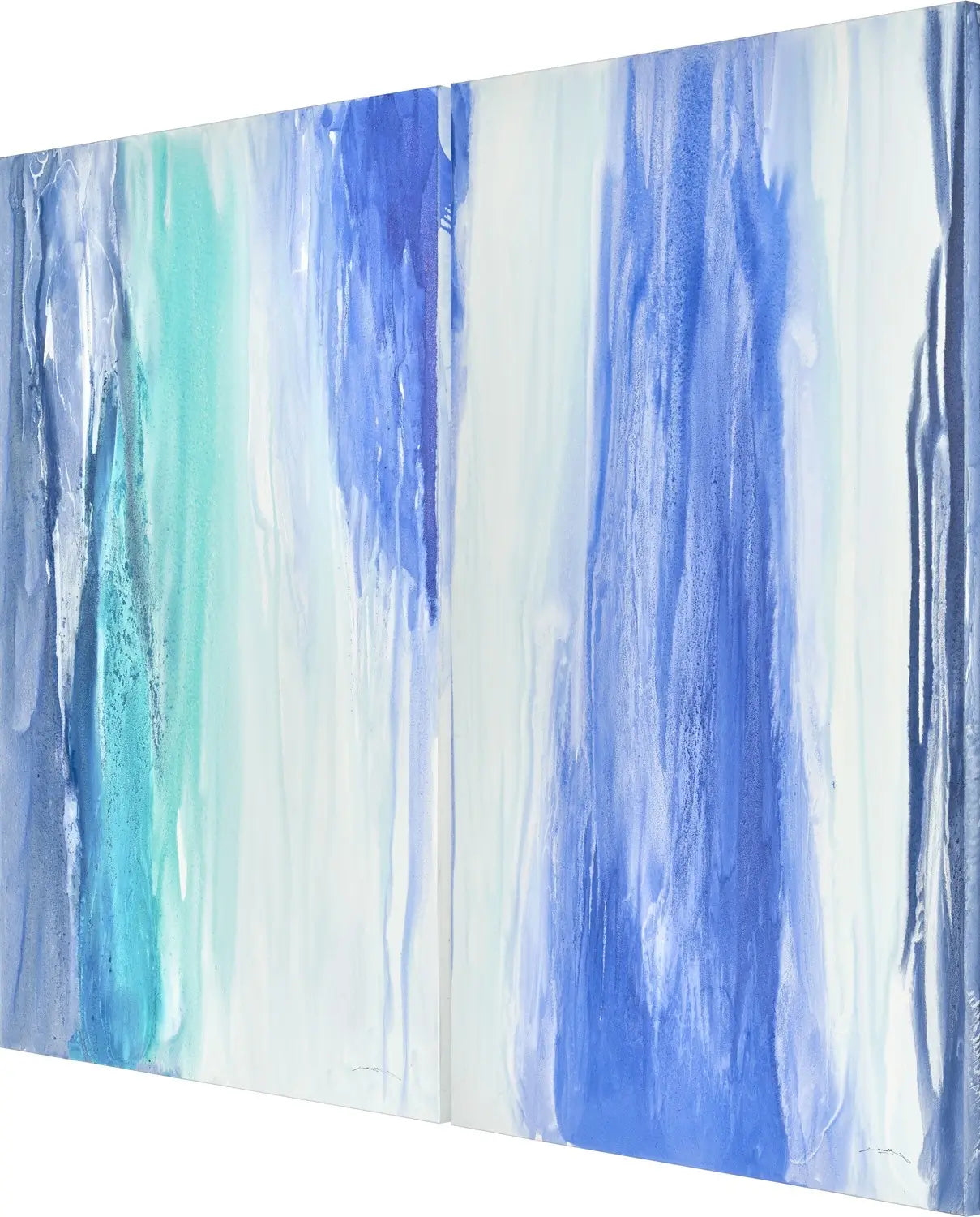 Cascada Blau Diptych — David Siver, sztuka nowoczesna, widok 2