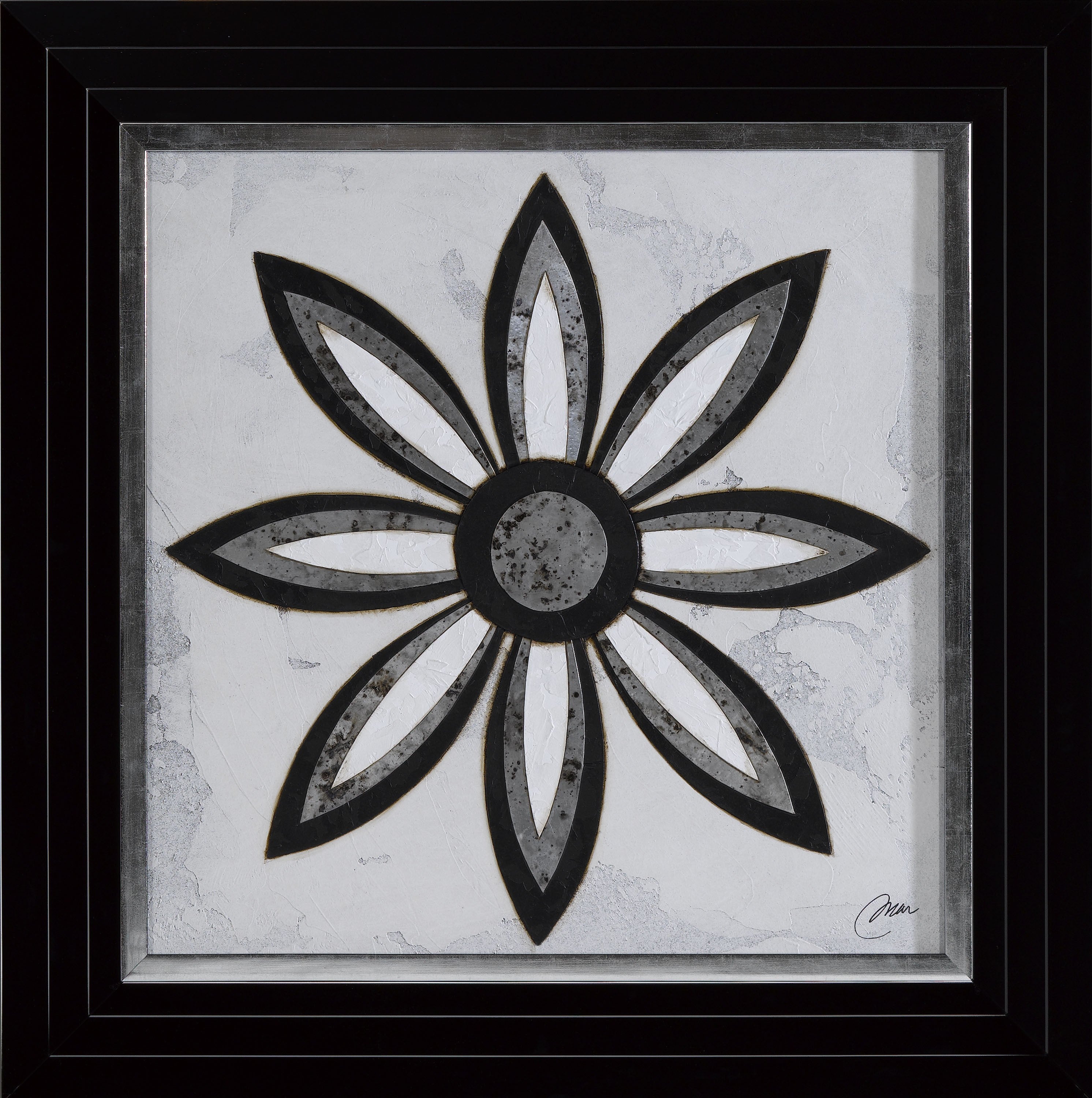 Flor Metal Revert Puntas Fondo Blanco (Last unit) — Outlet, motyw kwiatowy, widok 1