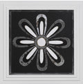 Flor Metal Revert Redondas Fondo Negro (Last unit) — Outlet, motyw kwiatowy, widok 1
